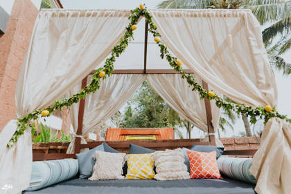 Lounge and Photo-op — Pool Party decor — Alila Diwa Goa